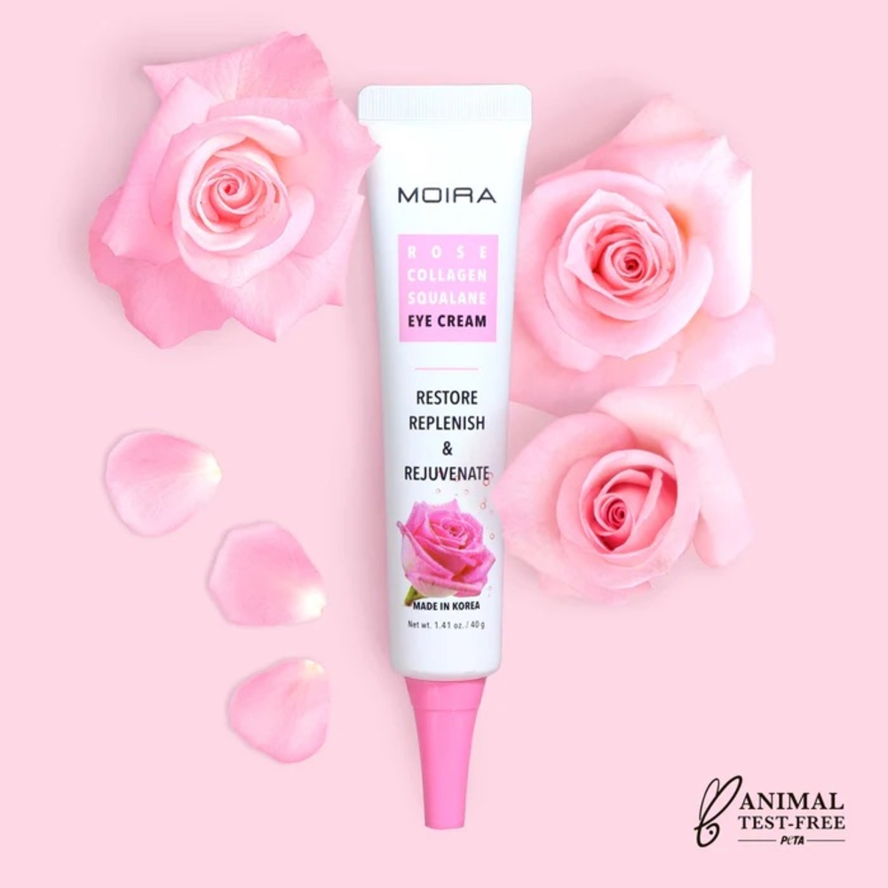 MOIRA Rose Collagen Squalane Eye Cream — Pink